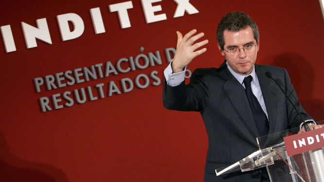 El vicepresidente y consejero delegado de Inditex, Pablo Isla, en una presentación de resultados.