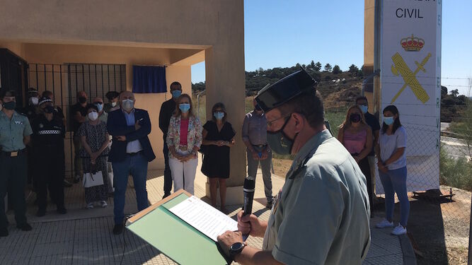 Acto de inauguración del nuevo cuartel de la Guardia Civil de Nerva.
