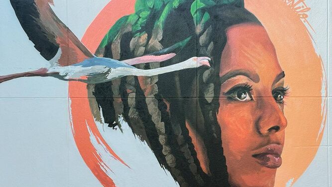 'Raíces', el mural del artista urbano Konestilo en honor a Huelva