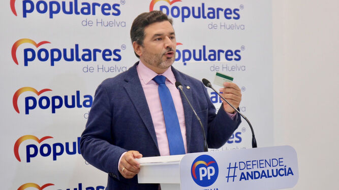 El secretario provincial del PP de Huelva, José Enrique Sánchez.