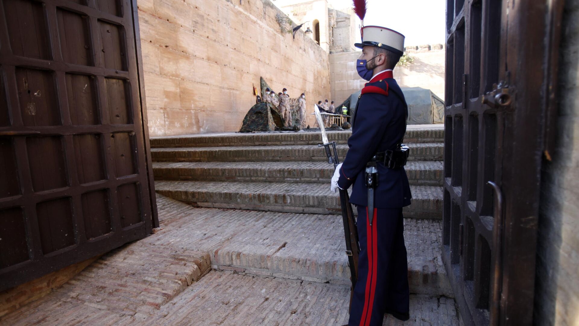 La Guardia Real se despliega por lugares emblem&aacute;ticos de la provincia de Huelva.