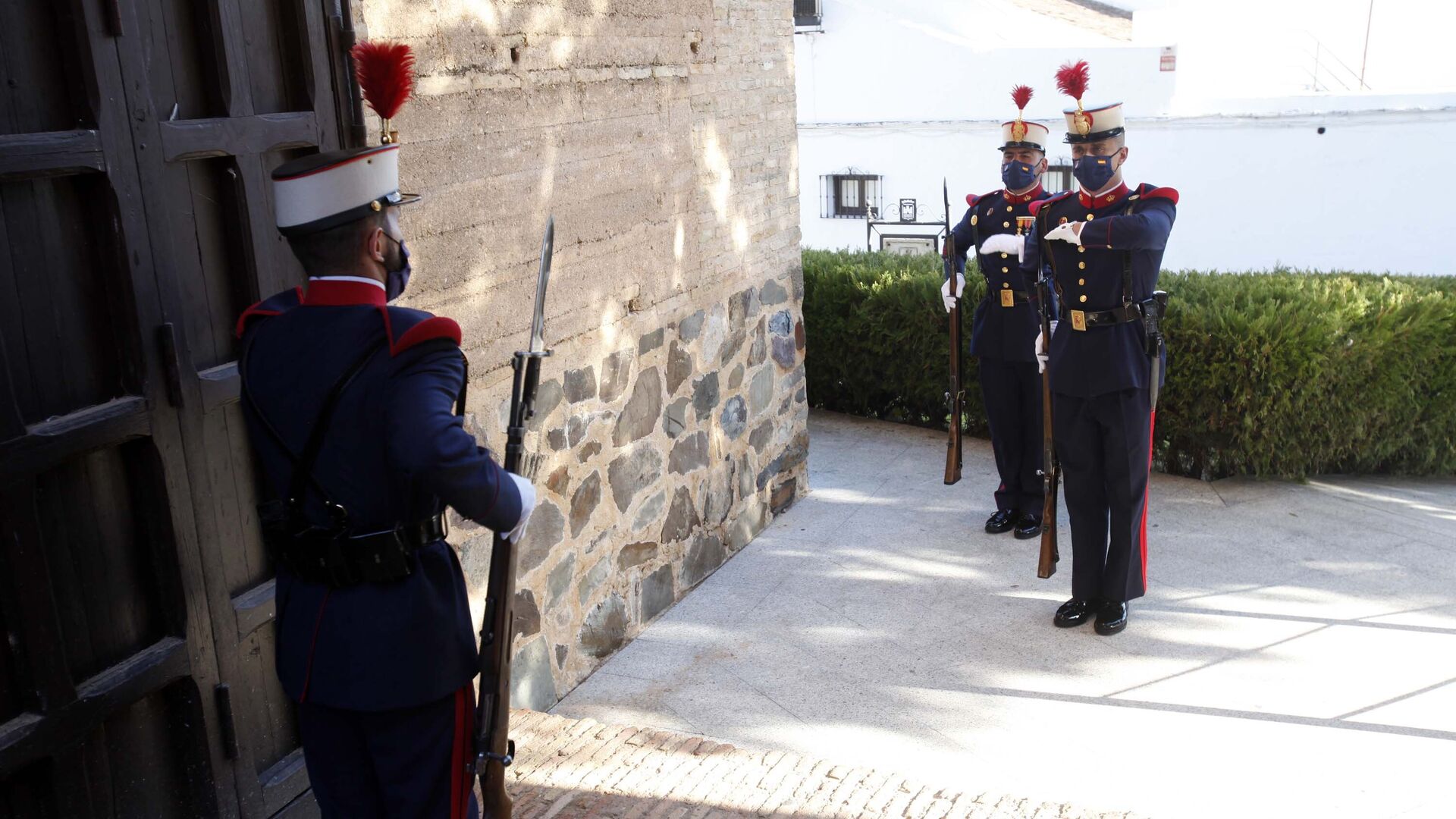 La Guardia Real se despliega por lugares emblem&aacute;ticos de la provincia de Huelva.
