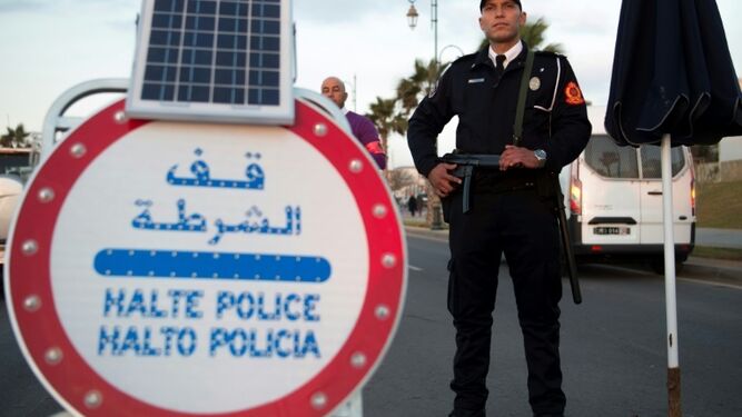Policía marroquí.