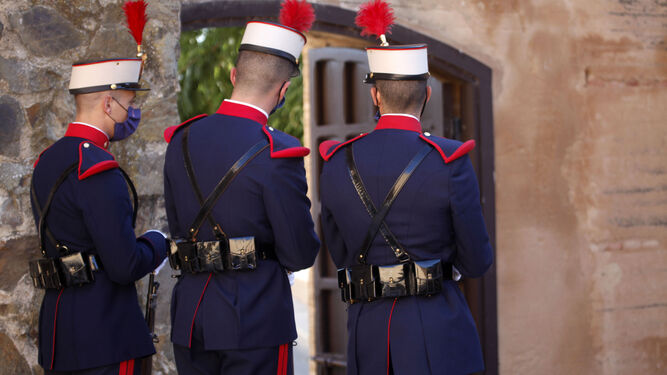 Integrantes de la Guardia Real.