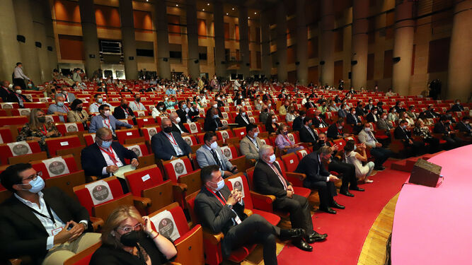 Imagen del Auditorio de la Casa Colón durante el pasado Congreso Internacional de Frutos Rojos.