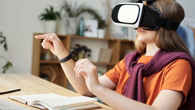 Gafas de realidad virtual para acceder al metaverso.