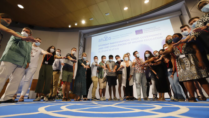 Estudiantes de más de veinte países participaron en las actividades del proyecto STUPS en Huelva, el pasado julio.