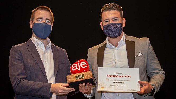 Entrega premios AJE Huelva en 2020.