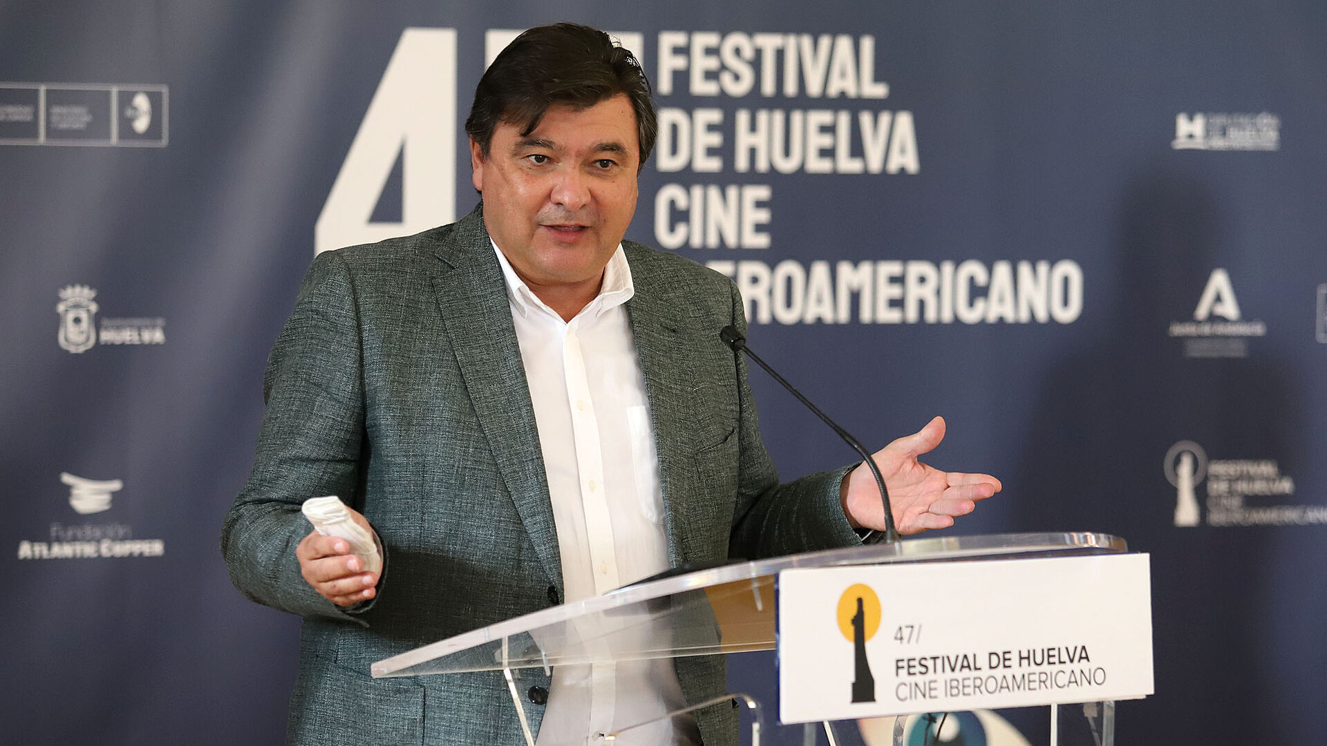 Im&aacute;genes de la presentaci&oacute;n de la 47 edici&oacute;n del Festival de Huelva Cine Iberoamericano