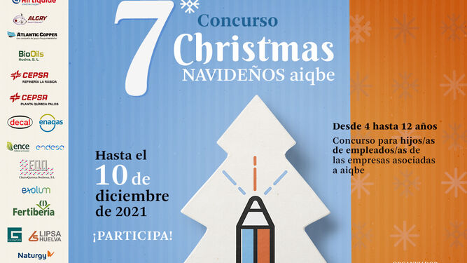 Cartel del concurso de christmas navideños de Aiqbe.