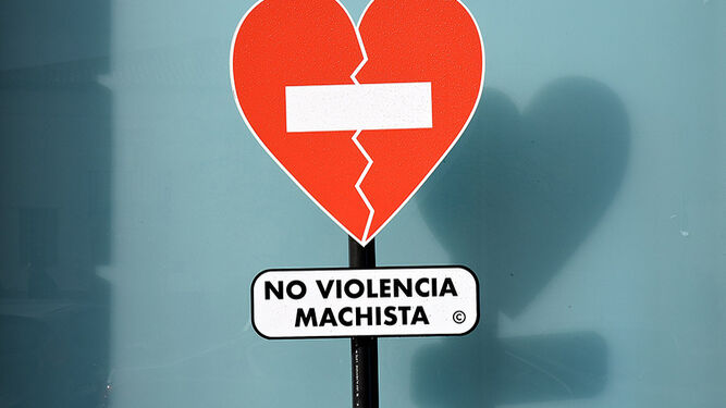 Cartel contra la violencia machista