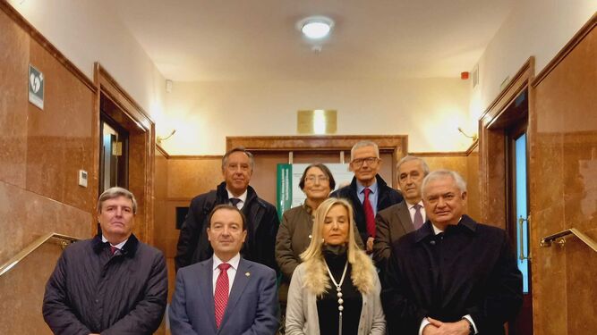 Los fiscales superiores andaluces durante la celebración del 40 aniversario