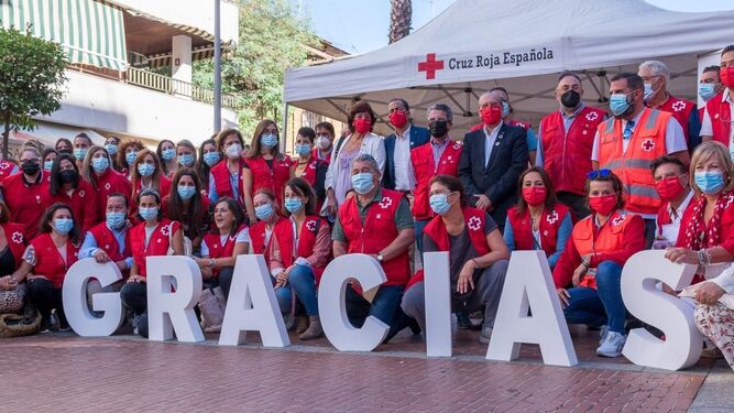 Cruz Roja Huelva da las gracias a los voluntarios.