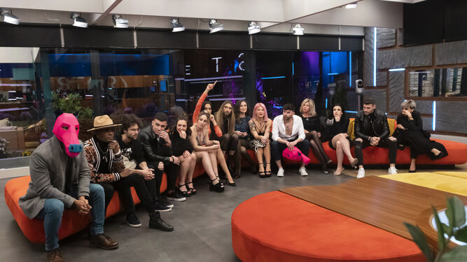 Los 16 concursantes anónimos del nuevo 'reality' de Telecinco, en la casa.
