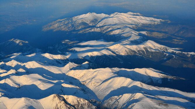 Vista panorámica de los Pirineos.