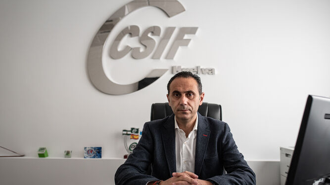 El presidente de la Central Sindical Independiente y de Funcionarios (CSIF) en Andalucía, Germán Girela.