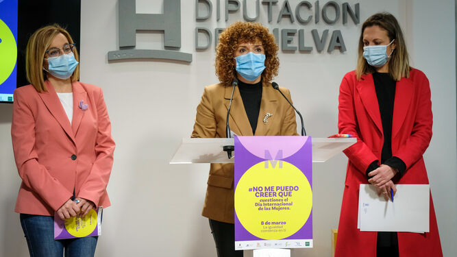 Presentación de los actos del 8M en Huelva.