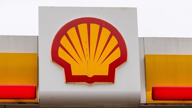Logo de Shell en una gasolinera