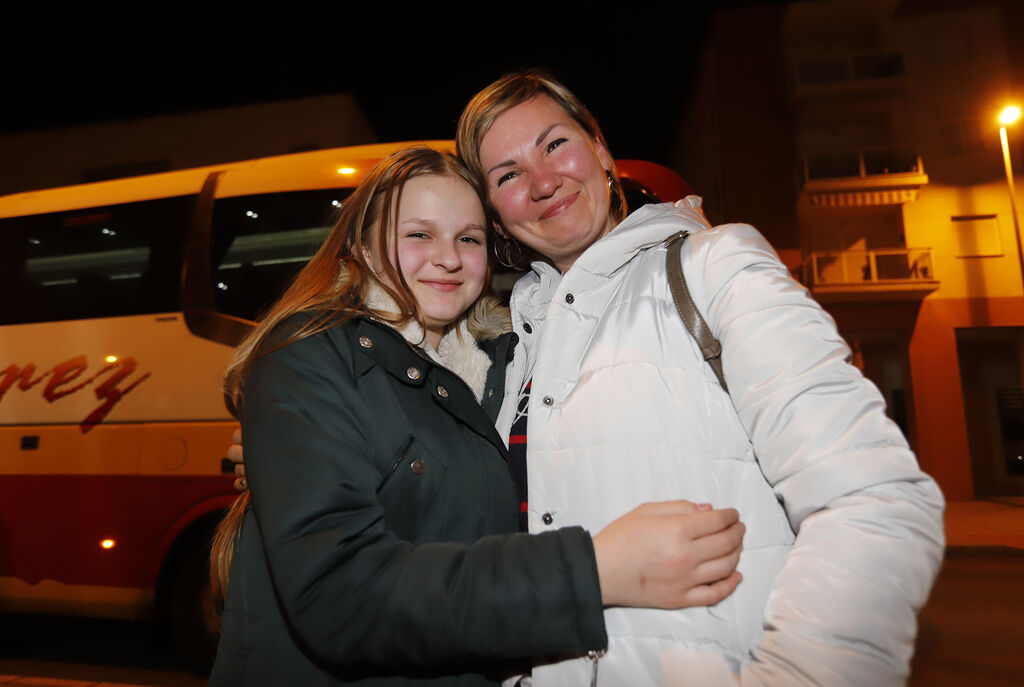 Im&aacute;genes de la emocionante llegada de los ucranianos refugiados a Huelva