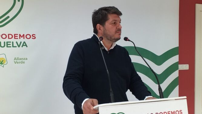 Marcos Toti, portavoz de Unidas Podemos por Huelva.