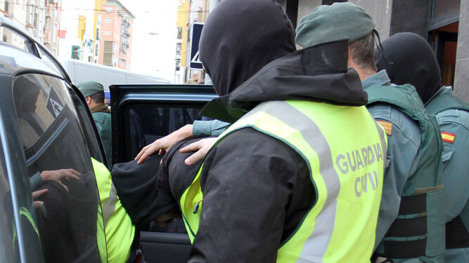 Una detención en una operación antidroga anterior en Huelva.