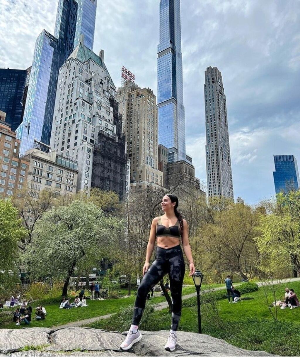 Pedroche incluso ha hecho 'running' por el Central Park neoyorquino