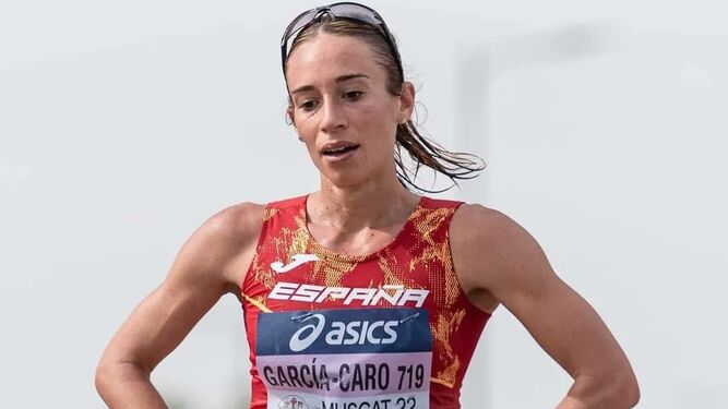 Laura García-Caro, durante una competición esta temporada.