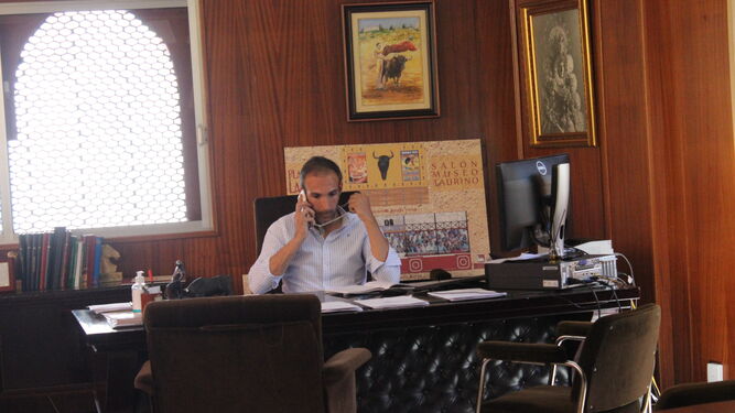 El empresario José Luis Pereda en su despacho de La Merced