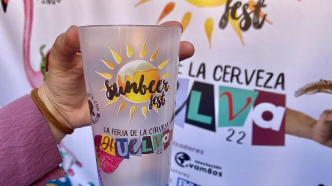 El vaso oficial de la I Feria de la Cerveza de Huelva: ecológico y reutilizable