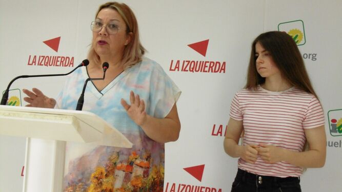 Mónica Rossi, en su comparecencia junto a Bea Rubio.