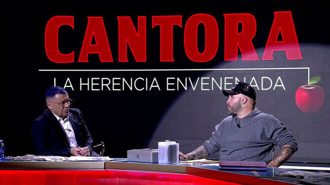 Kiko Rivera con Jorge Javier Vázquez en 'Cantora, la herencia envenenada'.