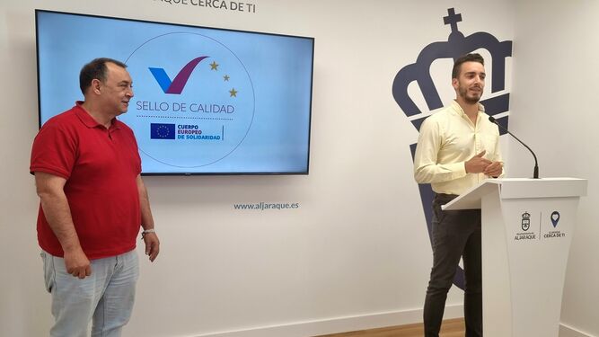 La concejalía de Juventud de Aljaraque recibe el sello de calidad europeo en solidaridad.