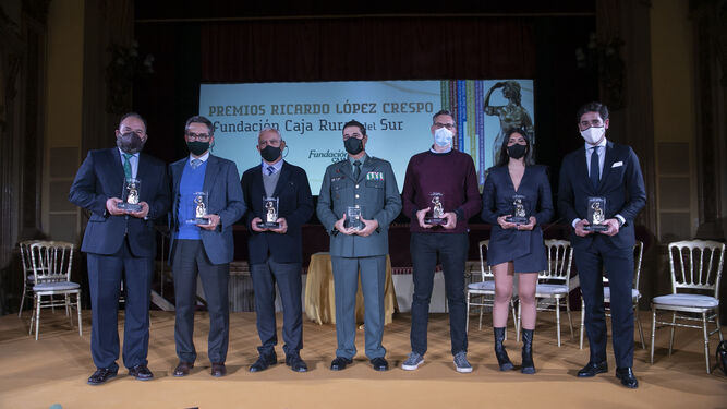 Ganadores de los últimos premios Ricardo López Crespo de la Fundación Caja Rural del Sur.