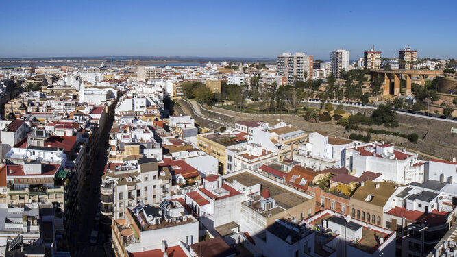 Imagen panorámica de Huelva.