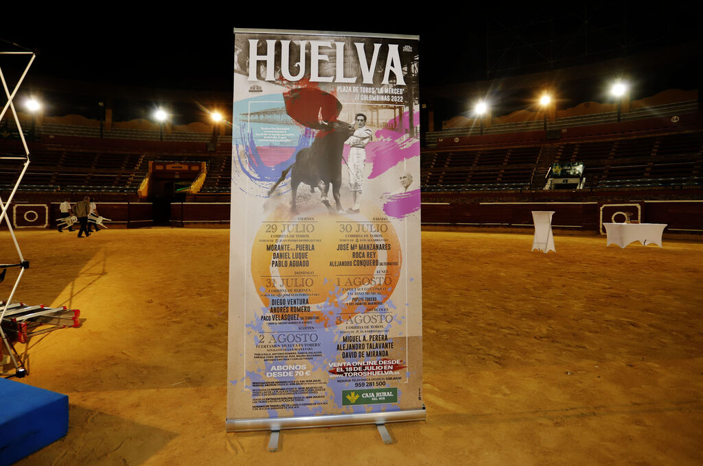 Im&aacute;genes del cartel de los toros para las Fiestas Colombinas de Huelva 2022