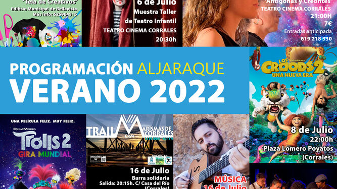 Programa de actividades para este verano 2022 en Aljaraque.