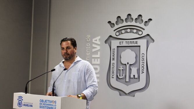 Jaime Pérez, portavoz del PP en el Ayuntamiento de Huelva.