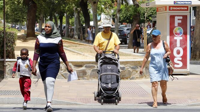 Protección en el día en el que Huelva bate su récord histórico de calor.
