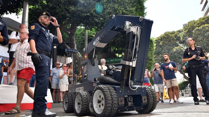 Un robot de los utilizados habitualmente por los Tedax de la Policía