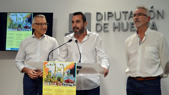 Juan Antonio García, Miguel Beltrán y Juan Martínez, en la presentación.