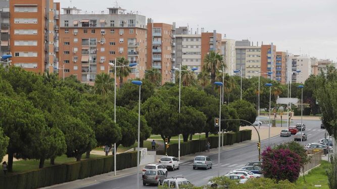 La avenida de Andalucía, una de las zonas más demandadas por los estudiantes de la UHU.