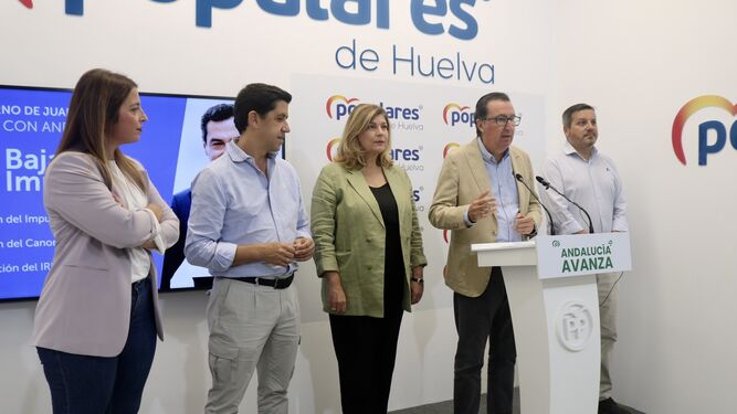 Rueda de prensa del PP de Huelva