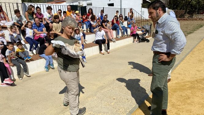 La Junta suelta en Cañaveral de León un águila calzada rehabilitada en Marismas del Odiel