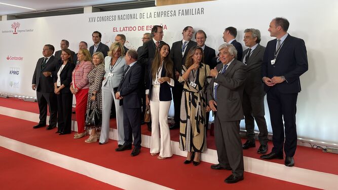 Representantes de la empresa familiar andaluza presentes en el 25º Congreo Nacional de Cáceres.