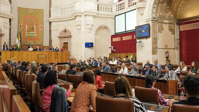 Pleno en el Parlamento de Andalucía