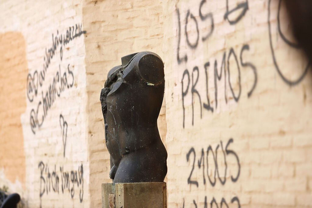 Im&aacute;genes del actual estado de las esculturas del museo al aire libre de Huelva