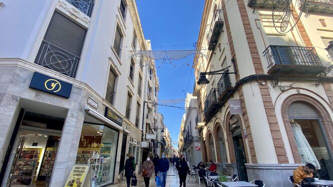 Calle comercial de Huelva.