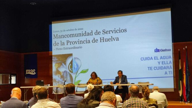 Pleno Mancomunidad de Servicios de la Provincia en el que se ha aprobado la solicitud de San Juan del Puerto.