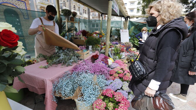 La edición anterior del Mercado de las Flores y Plantas de la primavera, en Las Monjas.