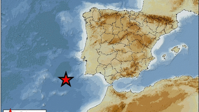 Registrado el mayor terremoto del año frente a las costas de Huelva